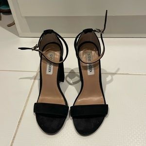 Steve Madden Black Suede Block Heel